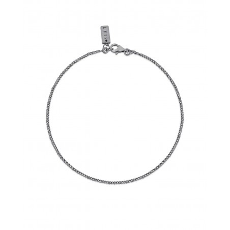 Dunkles Silber Herren Minimal Armband  - 2