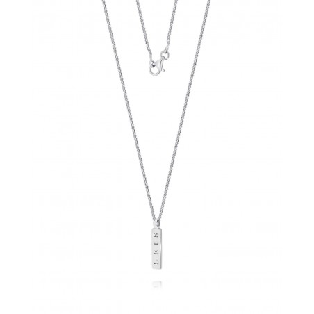 Men's silver Minimal necklace  - 3