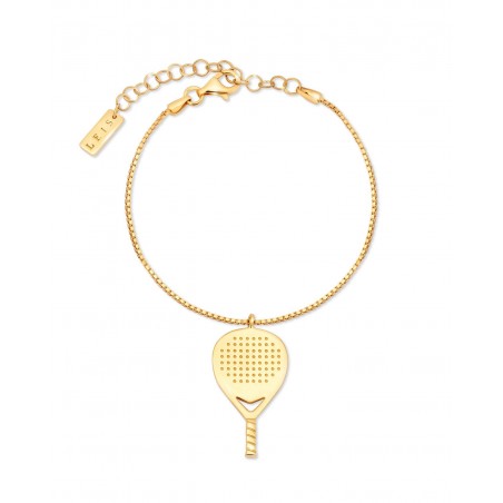 Damen vergoldeter Padel Armband X3  - 2