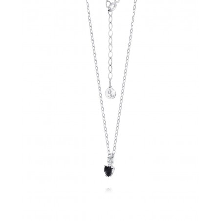 Halskette Raffinata mit schwarzem Herz  - 2