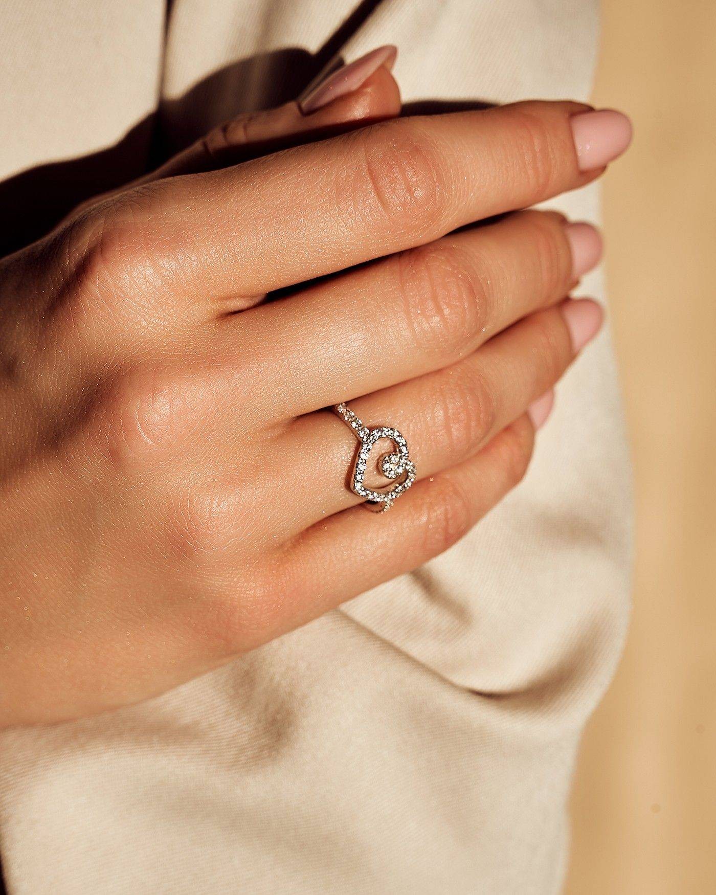 White Heart Ring Eterna  - 1