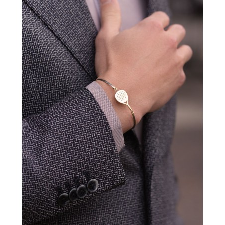 Bracciale Padel X3 in acciaio e oro 9ct  - 3