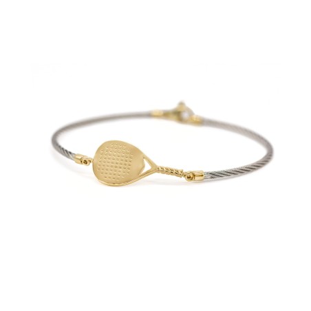 Bracciale Padel X3 in acciaio e oro 9ct  - 1
