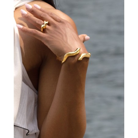 Electroformed 18K gold-gilded Onde Ring  - 3