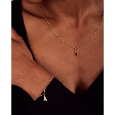 Armband Alfabeto mit weißer Zirkon  - 1