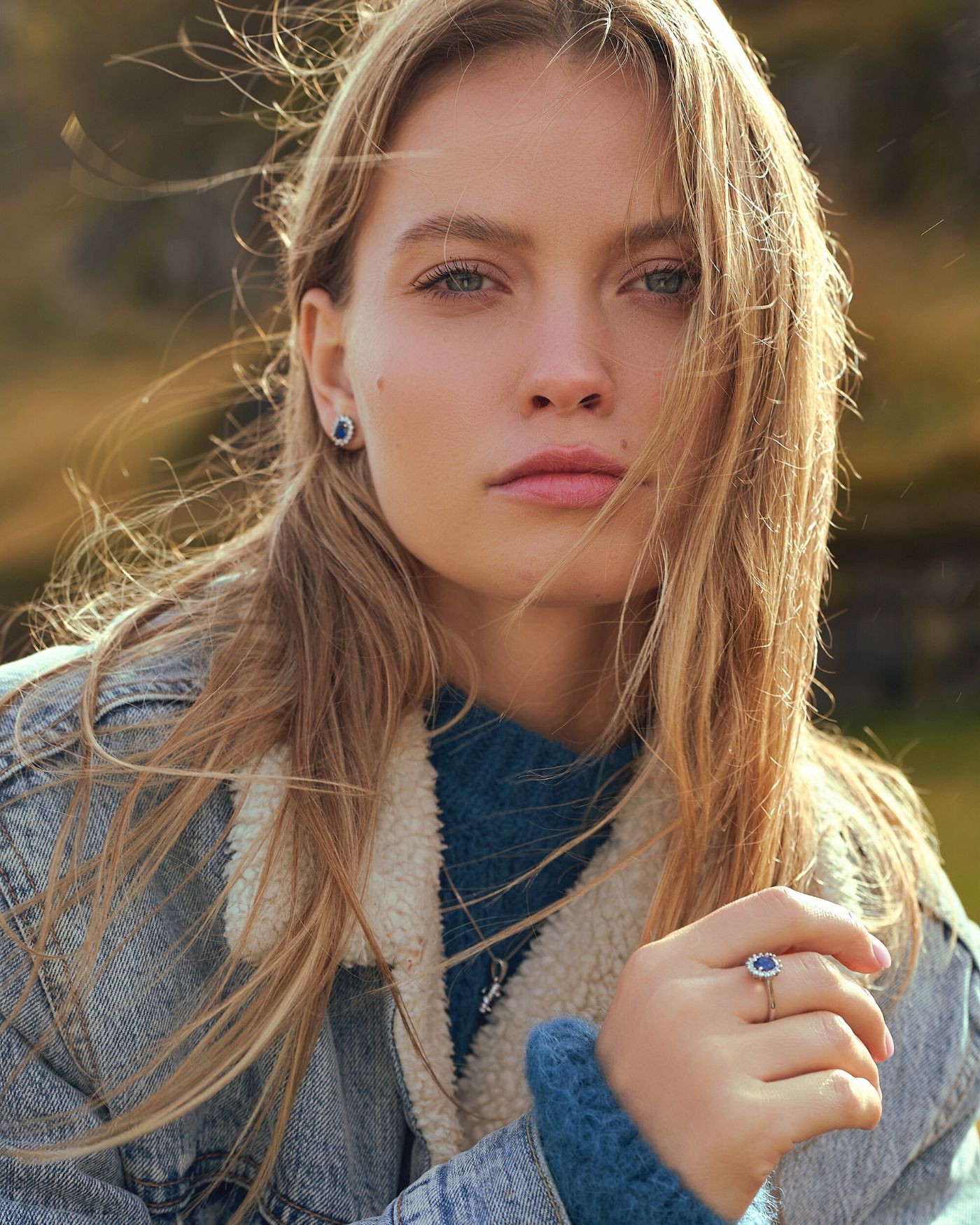 Kate Ring aus rhodiniertem Sterlingsilber mit Saphir-Zirkonias  - 3