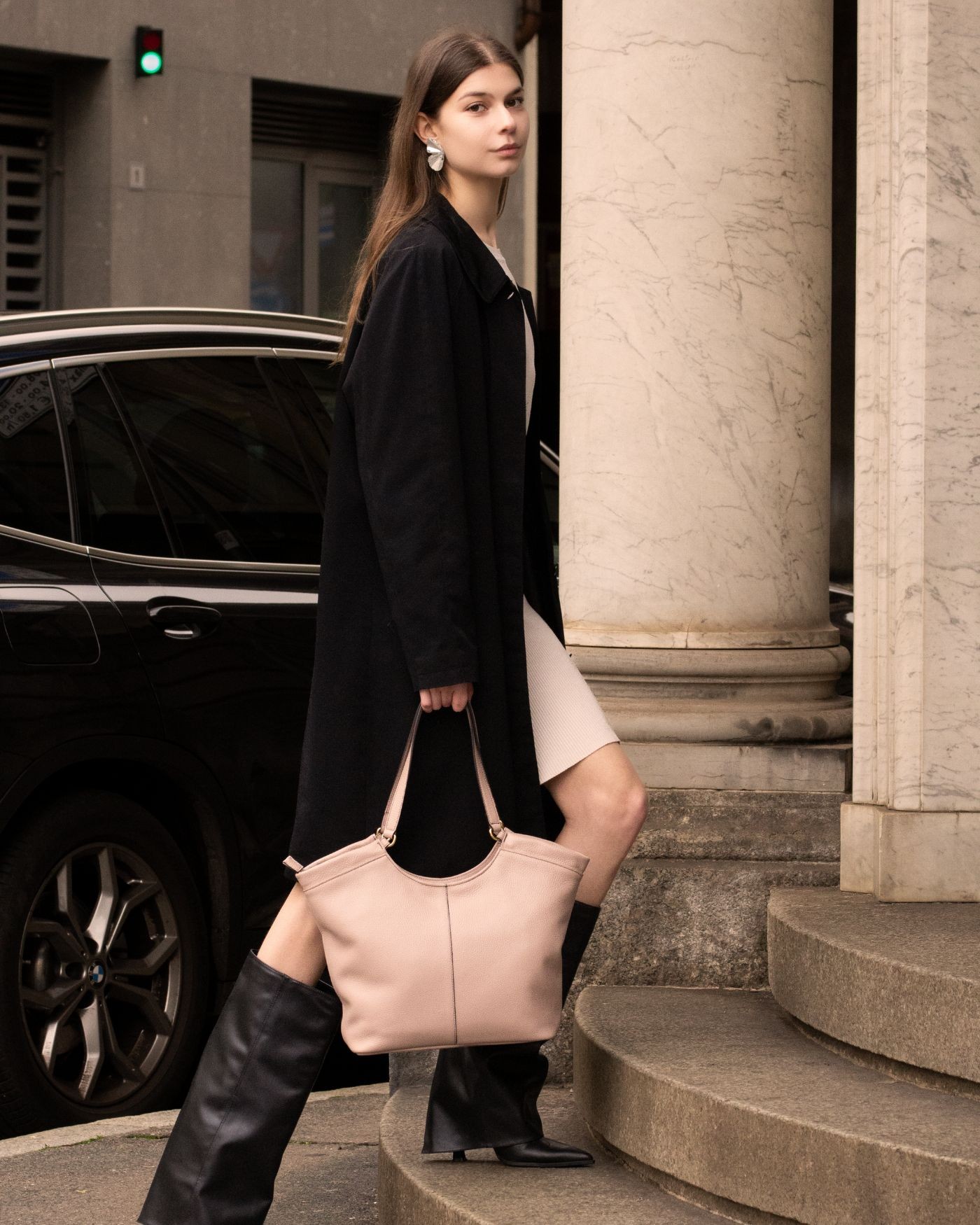 copy of 18K vergoldete Ohrringe Onde aus geblasenem Silber  - 4