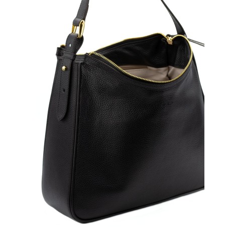 Shopper nera Tasche aus italienischem Leder  - 3