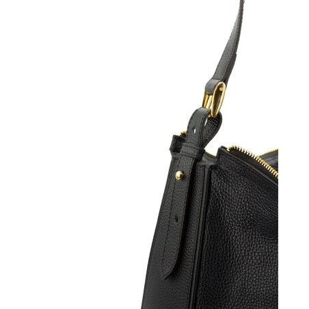 Torebka Shopper nera z włoskiej skóry  - 6