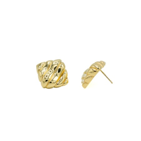 18K gold-gilded Sahara Earrings  - 1