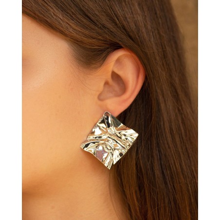 Oasi earrings rhodium-plated  - 2