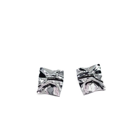 Oasi earrings rhodium-plated  - 2