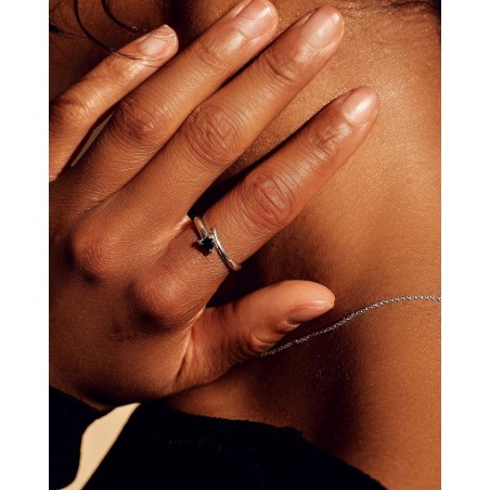 Ring Raffinata mit schwarzem Herz  - 1