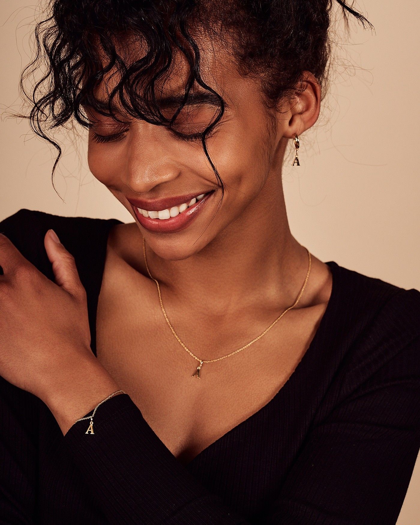 Bracciale Alfabeto con zircone bianco  - 2