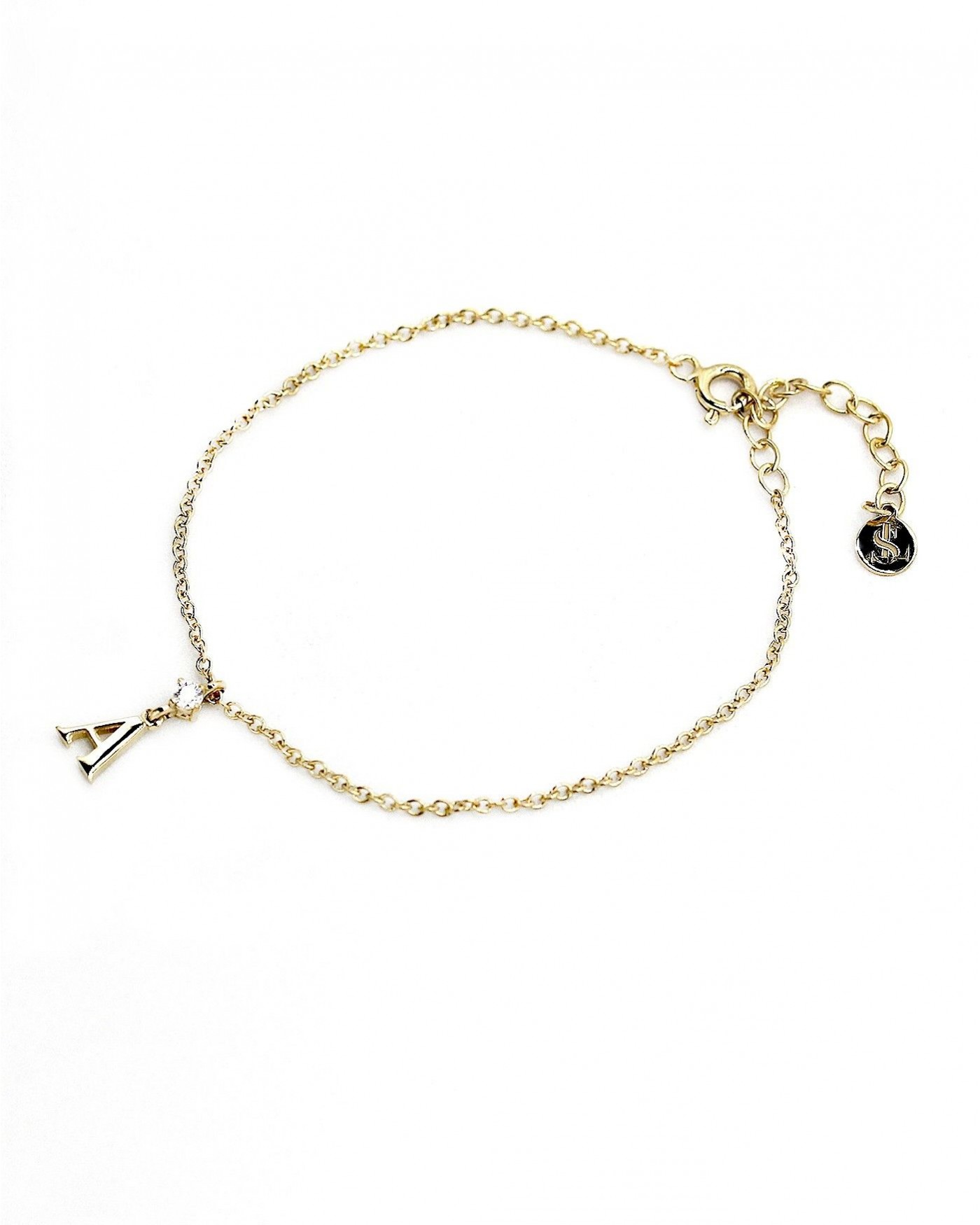 Bracelet Alfabeto with white zirconia  - 3