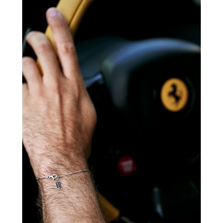 Men's silver Minimal bracelet  - 4