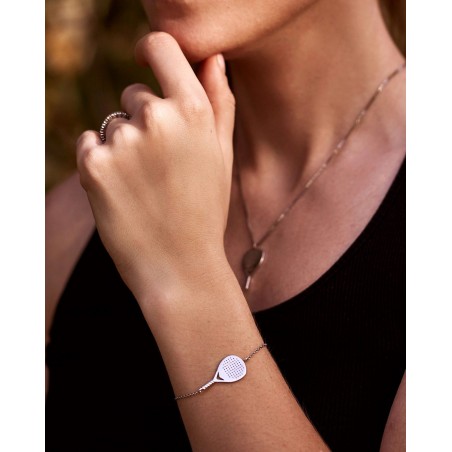 Bransoletka Bandeja X3 z rodowanego srebra unisex  - 5