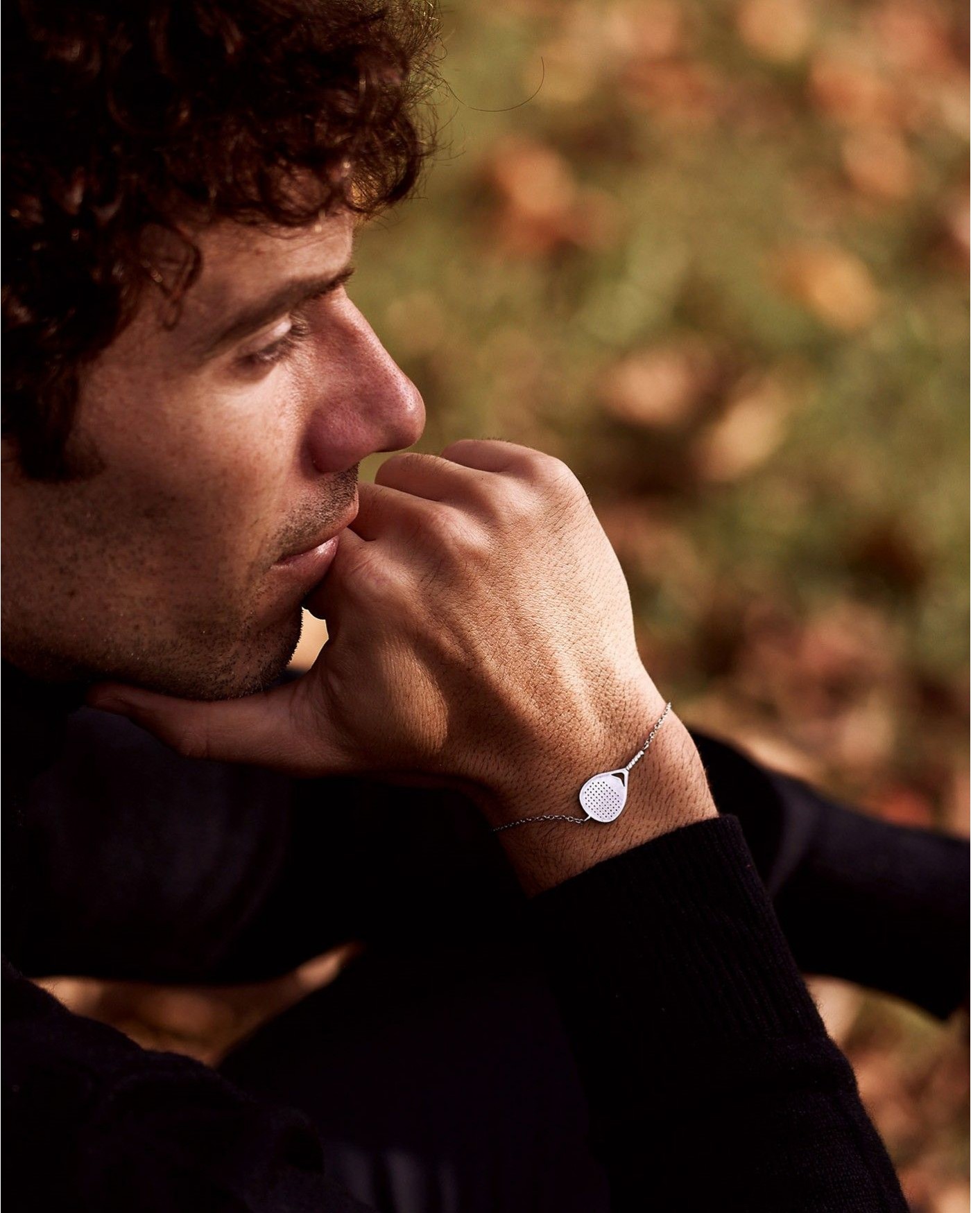 Unisex-Armband Bandeja X3 aus rhodiniertem Silber  - 6