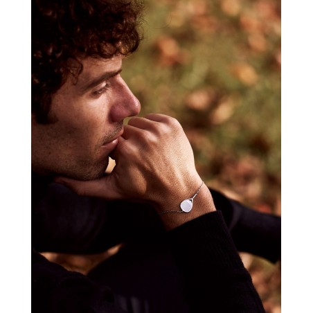 Unisex-Armband Bandeja X3 aus rhodiniertem Silber  - 6