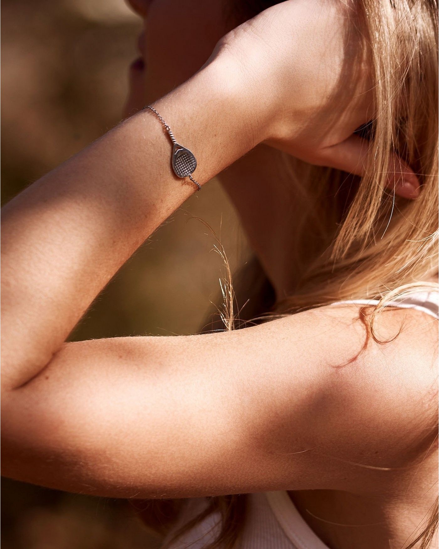 Unisex-Armband Bandeja X3 aus rhodiniertem Silber  - 1